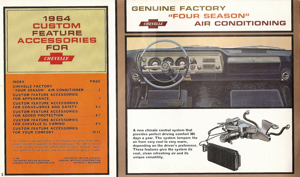 1964 Chev Chevelle Accessories Brochure Page 8